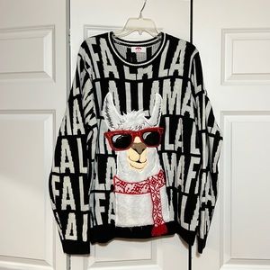 Fa La Llama Christmas funny sweater